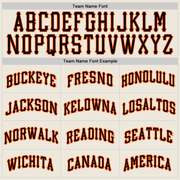 Custom Cream Black-Orange Authentic Baseball Jersey