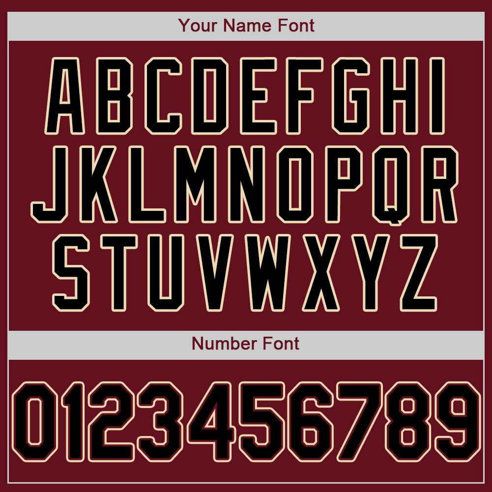 Custom Crimson Black-City Cream Authentic Baseball Jersey