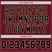 Custom Crimson Black-City Cream Authentic Baseball Jersey