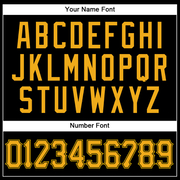 Custom Black Gold Authentic Baseball Jersey