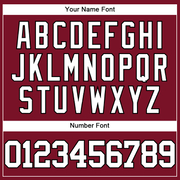 Custom Crimson White-Black Authentic Baseball Jersey