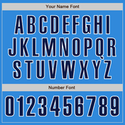 Custom Electric Blue Navy-White Authentic Baseball Jersey