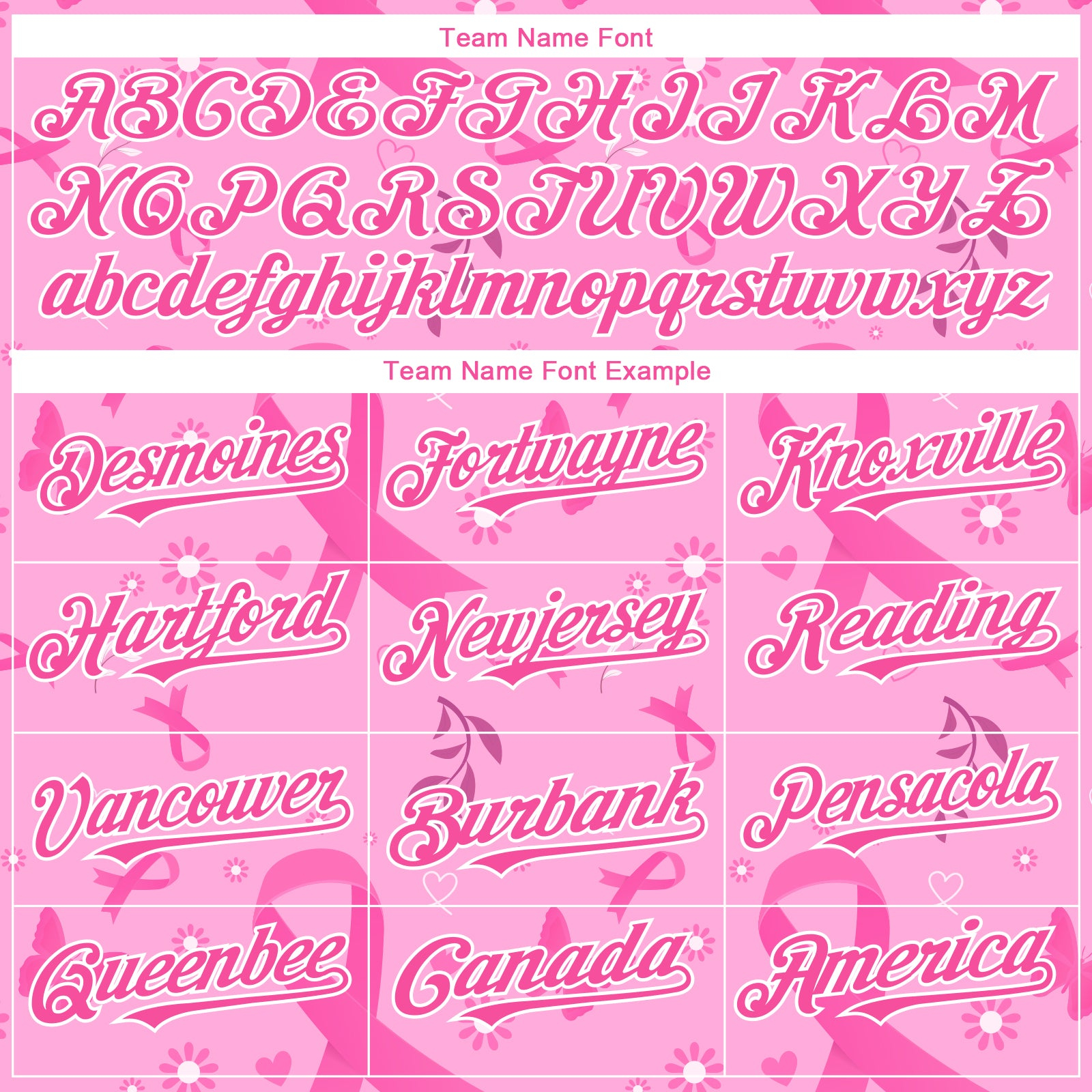 Custom Pink White 3D Pink Ribbon Breast Cancer Awareness Month Women Health Care Support Authentic Baseball Jersey