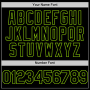 Custom Black Neon Green 3D Skull Fashion Authentic Baseball Jersey