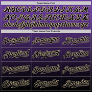 Custom Purple Black-Cream Authentic Fade Fashion Baseball Jersey