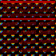 Custom Rainbow For Pride Month Love Is Love LGBT 3D Authentic Baseball Jersey