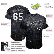 Custom 3D Pattern Design Abstract Liquid Marbling Fluid Art Authentic Baseball Jersey