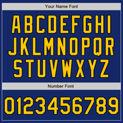 Custom Royal Yellow-Black Authentic Fade Fashion Baseball Jersey