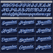 Custom Navy Gray-Thunder Blue 3D Dallas City Edition Fade Fashion Authentic Baseball Jersey