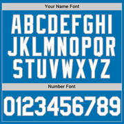 Custom Blue White-Gray Authentic Baseball Jersey