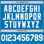 Custom Blue White-Light Blue Authentic Baseball Jersey