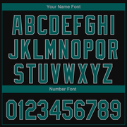 Custom Black Midnight Green-Gray 3D Philadelphia City Edition Fade Fashion Authentic Baseball Jersey