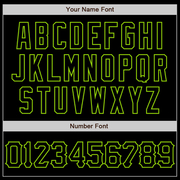 Custom Black Neon Green 3D Pattern Design Abstract Splatter Grunge Art Authentic Baseball Jersey