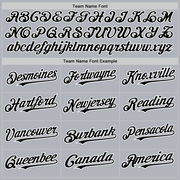 Custom Gray Black-White 3D Pattern Design Gradient Style Twinkle Star Authentic Baseball Jersey