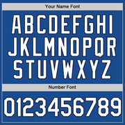 Custom Blue White-Navy Authentic Throwback Baseball Jersey