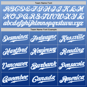 Custom Light Blue White-Royal Authentic Fade Fashion Baseball Jersey