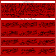 Custom Black Red 3D Pattern Design Rave Skull Authentic Baseball Jersey