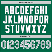 Custom Kelly Green Gray-White 3D Pattern Design Gradient Style Twinkle Star Authentic Baseball Jersey