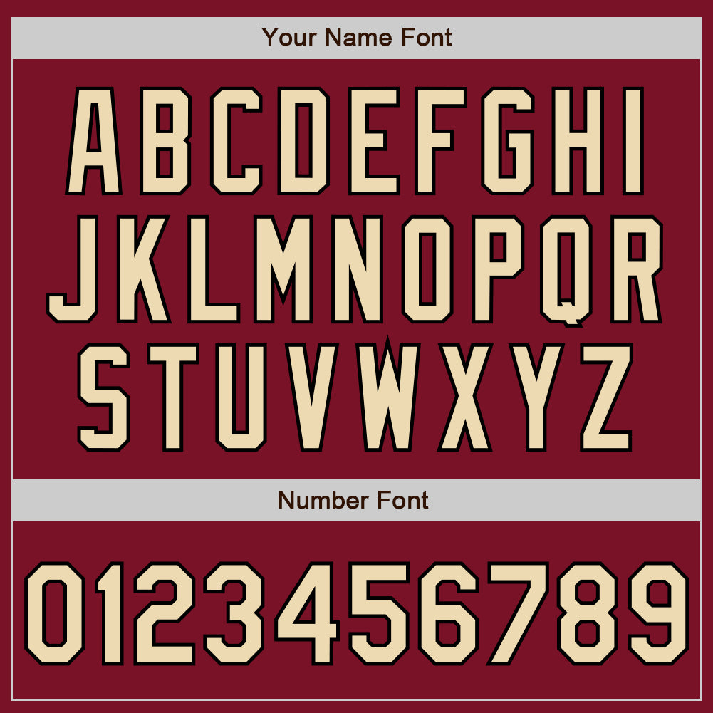 Custom Crimson Cream-Black Authentic Fade Fashion Baseball Jersey