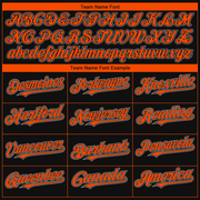 Custom Black Orange-Gray 3D San Francisco City Edition Fade Fashion Authentic Baseball Jersey