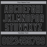 Custom Black-Gray 3D Los Angeles City Edition Fade Fashion Authentic Baseball Jersey