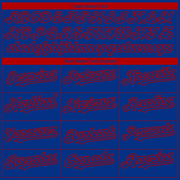 Custom Royal Red 3D Chicago City Edition Fade Fashion Authentic Baseball Jersey