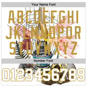 Custom White Old Gold 3D Spider And Skull Fashion Authentic Baseball Jersey