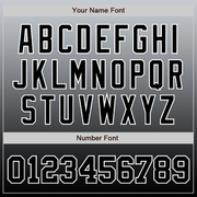 Custom Gray Black-White Authentic Fade Fashion Baseball Jersey