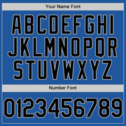 Custom Blue Black-Gray Authentic Throwback Baseball Jersey