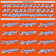 Custom Orange White-Royal Authentic Fade Fashion Baseball Jersey
