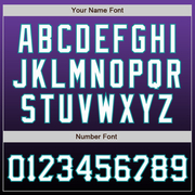 Custom Purple White-Black Authentic Fade Fashion Baseball Jersey