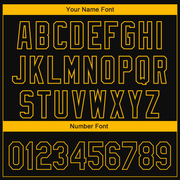 Custom Black Gold 3D Boston City Edition Fade Fashion Authentic Baseball Jersey