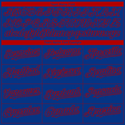 Custom Royal Red 3D Philadelphia City Edition Fade Fashion Authentic Baseball Jersey