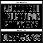 Custom Black White 3D Pattern Design Rave Galaxy Star Authentic Baseball Jersey