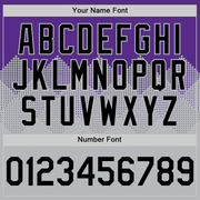 Custom Purple Black-Gray 3D Pattern Design Gradient Square Shapes Authentic Baseball Jersey