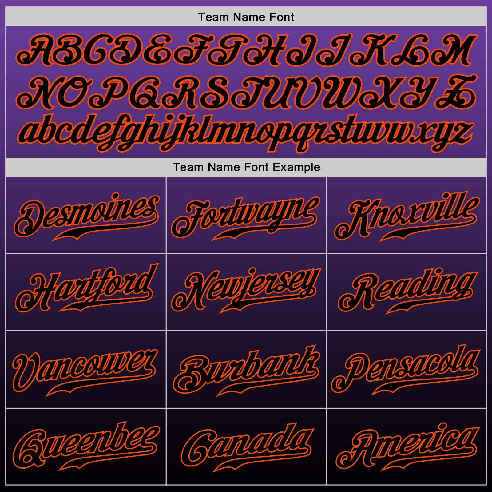 Custom Purple Black-Orange Authentic Fade Fashion Baseball Jersey