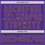 Custom Purple Steel Gray Splash Ink Old Gold Authentic Baseball Jersey