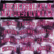 Custom Tie Dye Pink-Black 3D Authentic Baseball Jersey