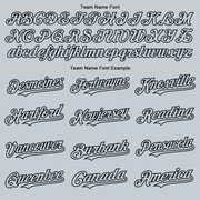 Custom Black Silver 3D Pattern Design Gradient Style Twinkle Star Authentic Baseball Jersey