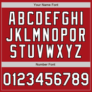 Custom Red White-Black Authentic Fade Fashion Baseball Jersey