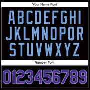 Custom Black Purple-Light Blue Rainbow Colored Heart For Pride Love Is Love LGBT Authentic Baseball Jersey