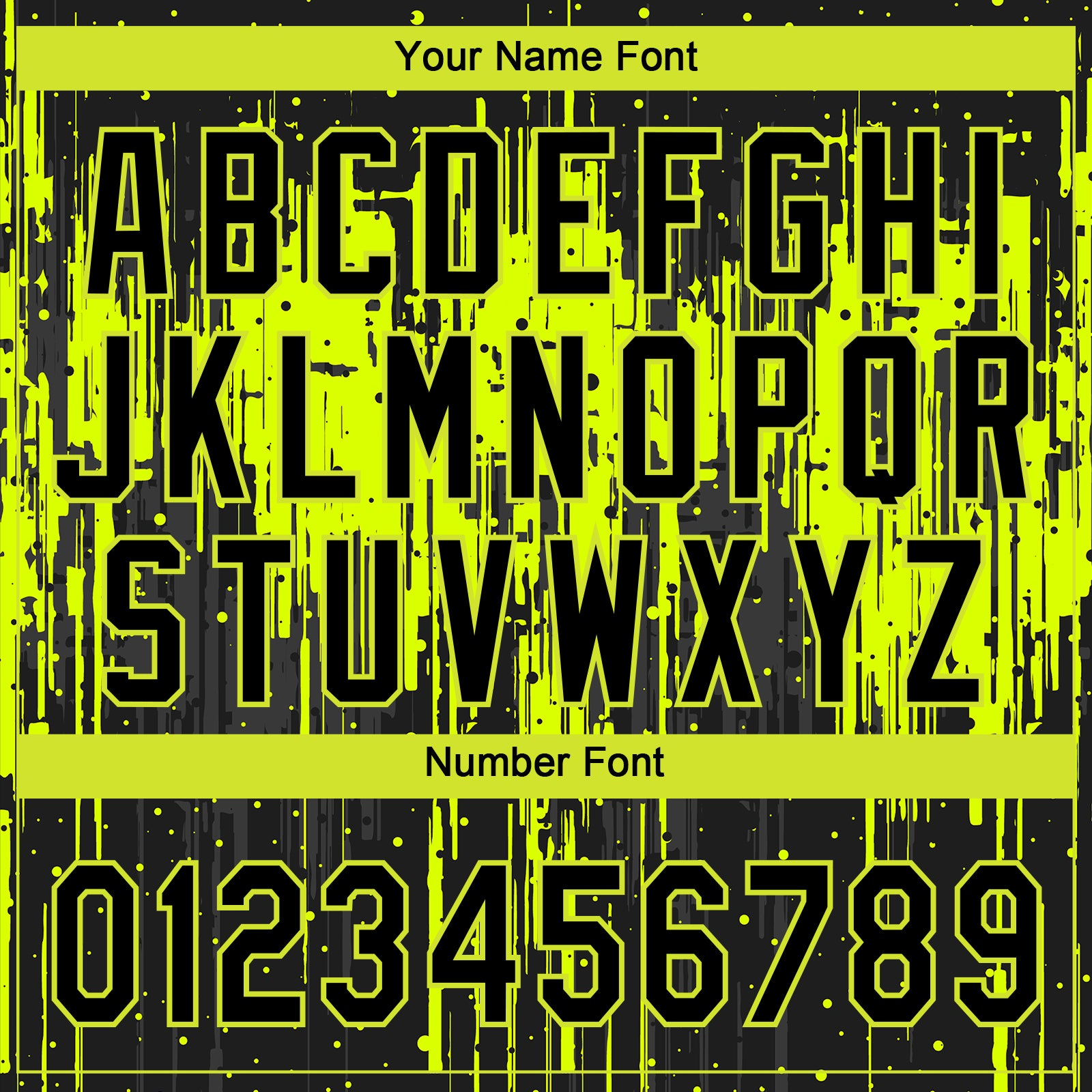 Custom Neon Green Black 3D Pattern Design Dripping Splatter Art Authentic Baseball Jersey