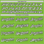 Custom Neon Green White-Black Authentic Fade Fashion Baseball Jersey