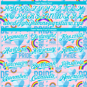 Custom Rainbow For Pride Month Love Is Love LGBT 3D Authentic Baseball Jersey