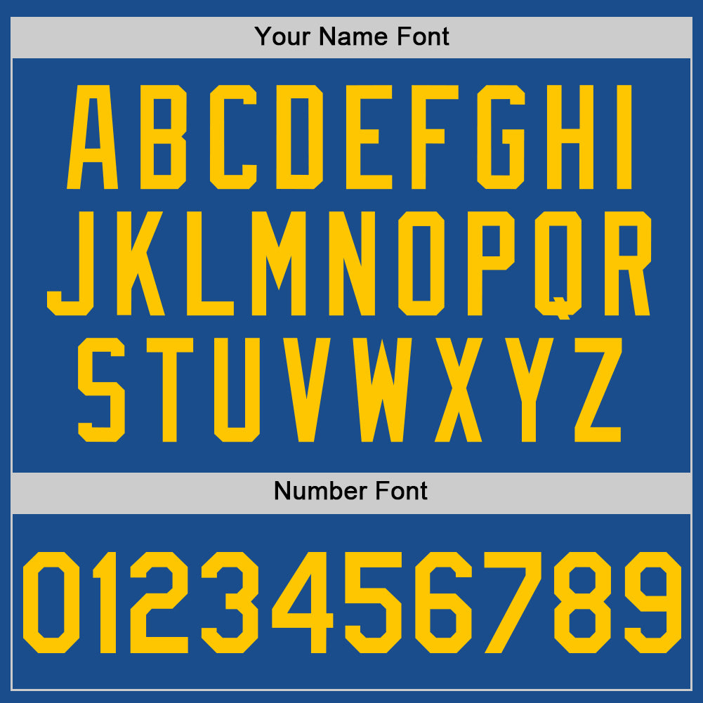 Custom Blue Yellow Mesh Authentic Throwback Baseball Jersey