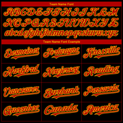 Custom Black Red-Gold 3D Atlanta City Edition Fade Fashion Authentic Baseball Jersey