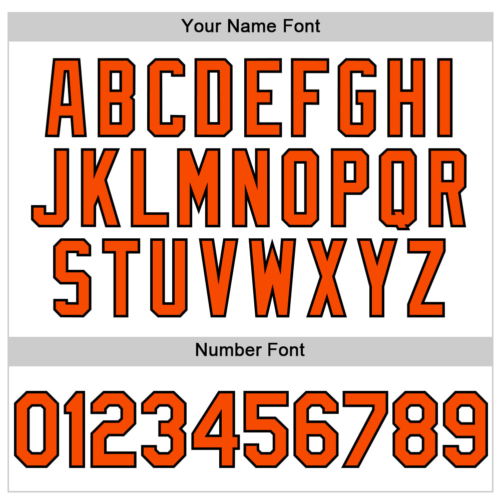 Custom White Orange-Black 3D Pattern Design Gradient Style Twinkle Star Authentic Baseball Jersey