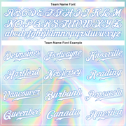 Custom 3D Pattern Design Abstract Trendy Holographic Vaporwave Style Authentic Baseball Jersey