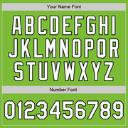 Custom Neon Green White-Black Authentic Fade Fashion Baseball Jersey