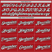 Custom Red White-Black Authentic Fade Fashion Baseball Jersey